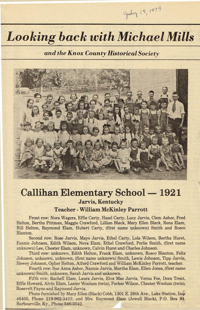 Callihan Elementary School 1921